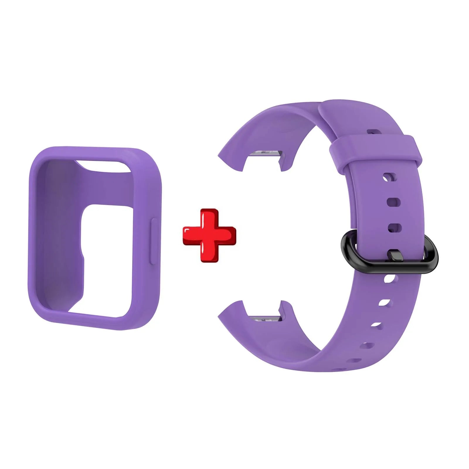 Silicone WatchBand Strap For Redmi Watch 2 Lite SmartWatch Band WristBand Redmi Watch 2 Protective Case Protector Cover Oasis Select PURPLE