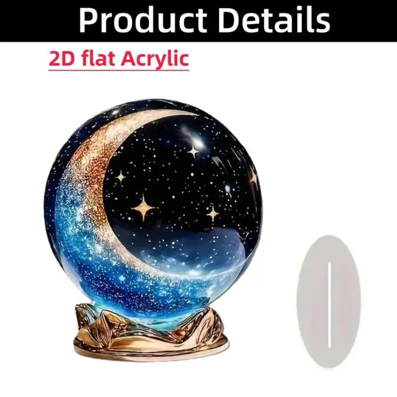 2D Acrylic Arabian Camel & Evil Eye Tree Desk Figurine