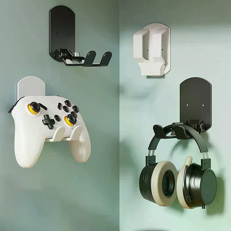 Wall Mounted Game Controller Bracket Base No Punching Easy Install Required Controller Storage Rack For Gaming Headset Bracket Oasis Select