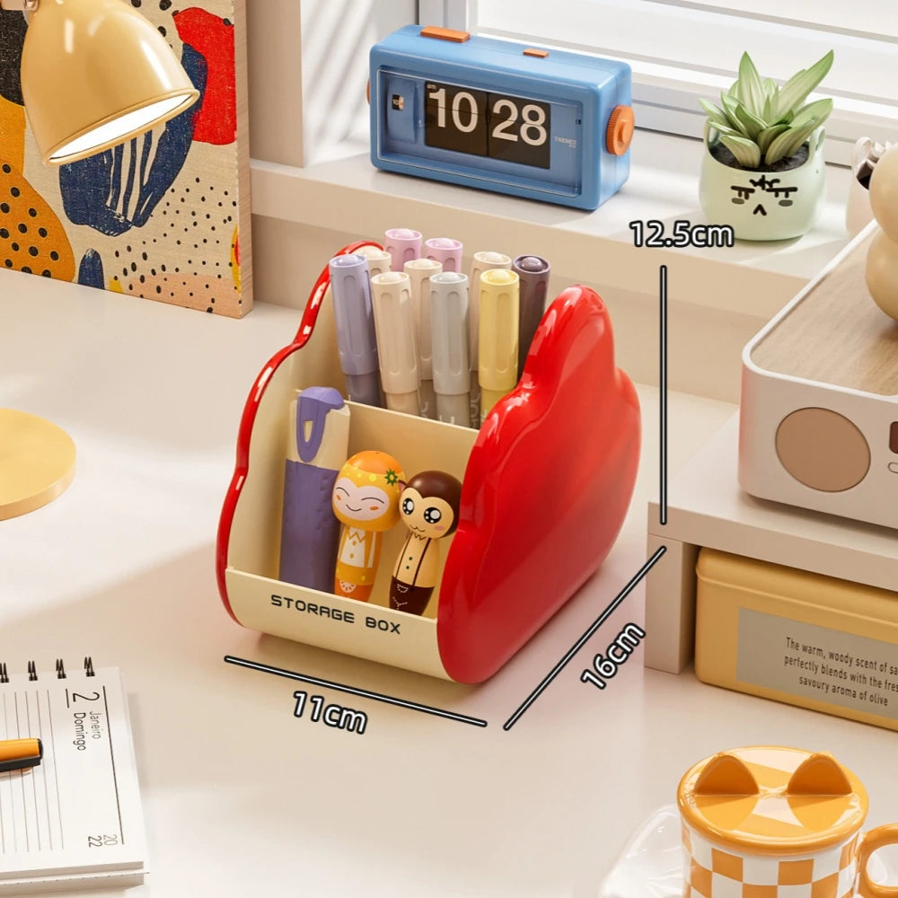 Cloud-Shaped Desk Organizer | Multi-Compartment Storage Box