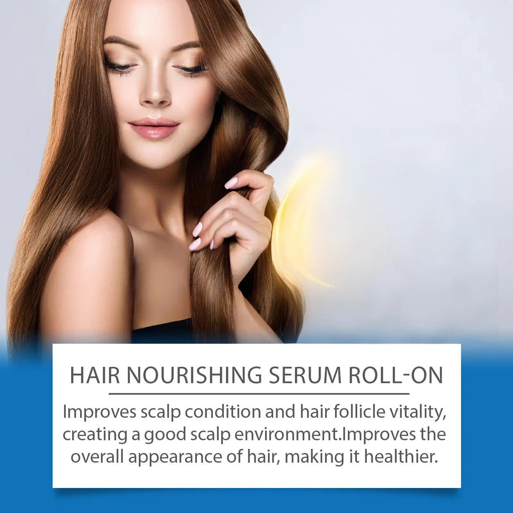 Rosemary Hair Nourishing Serum Roll-On Increase Hair Density Activate Hair Follicles Improve Scalp Health Hair Essence Care Oasis Select