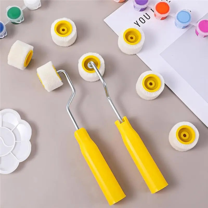 ~WISH Mini Paint Roller 4/5 Inch, Foam Roller Paint, Tiny Painting Tool For Touch Up Trim Edge Or Corner Oasis Select