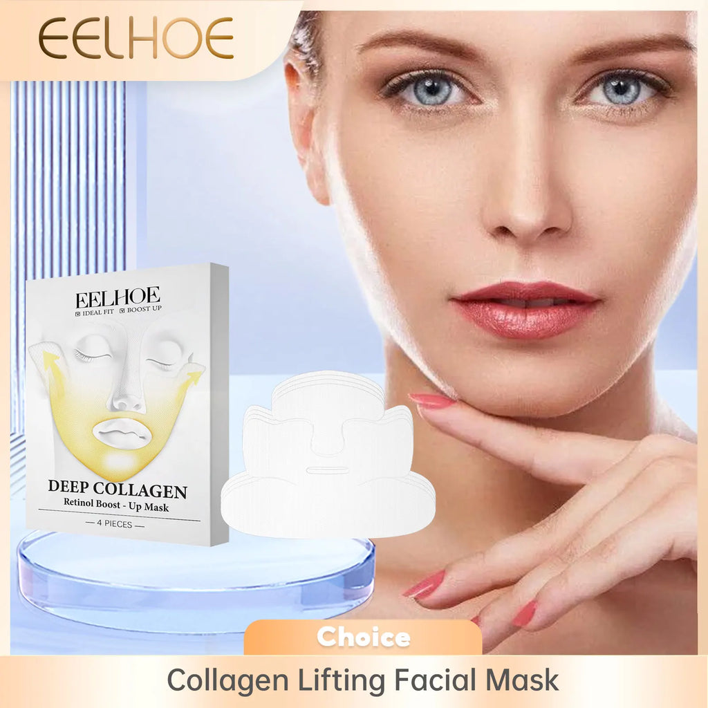 EELHOE Collagen Retinol Facial Mask – Firming & Anti-Aging 4pc Anti-Aging Face Mask Oasis Select