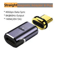 Magnetic USB-C Adapter | USB4 Thunderbolt 3, 140W, 40Gbps, 8K USB-C Magnetic Adapter Oasis Select Straight Adapter