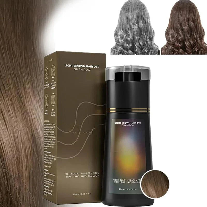 3-in-1 Hair Dye Shampoo – Color, Nourish & Oil Control Hair Dye Shampoo Oasis Select Light brown