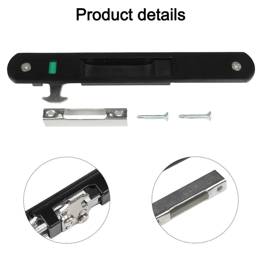 Zinc Alloy Invisible Sliding Door Lock – 90° Hook Window Latch Sliding Door Lock Oasis Select