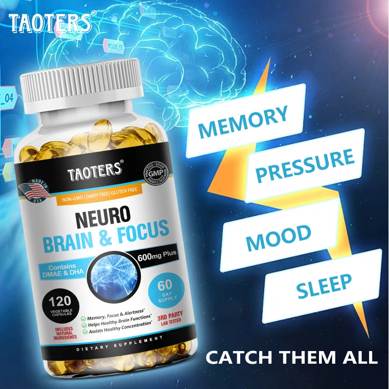 Balincer Brain & Focus Formula | Memory Booster with B Vitamins Brain Health Supplement Oasis Select