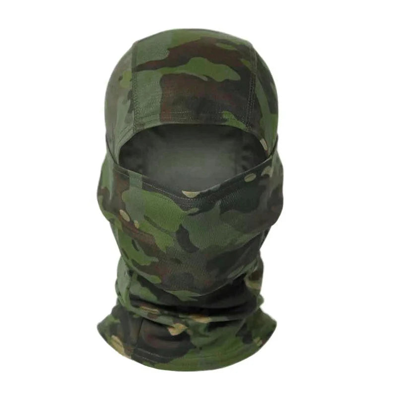 Camouflage Balaclava Hat Cycling Full Face Mask Outdoor Sports Hunting Hiking Ski Mask Motorcycle Helmet Inner Cap Oasis Select American Green