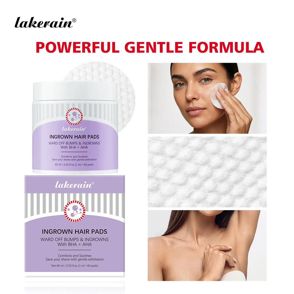 Ingrown Hair Care Pads Aftershave Treatment Powerful Gentle Formula Soothe Skin For Men & Women Underarms Bikini Area Face Neck Oasis Select Default Title