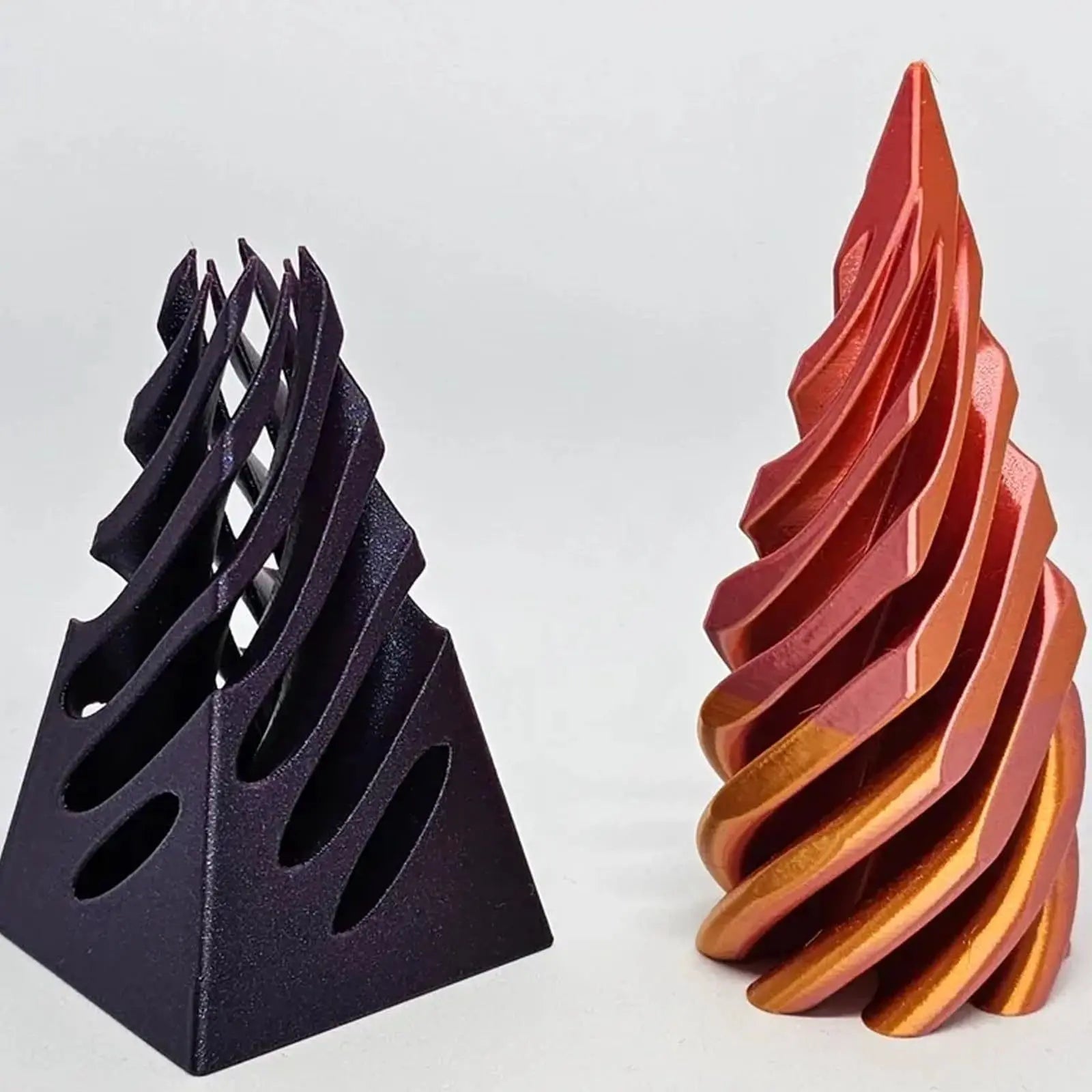 Impossible Pyramid Passthrough Sculpture - 3D Optical Illusion Art Decor Oasis Select