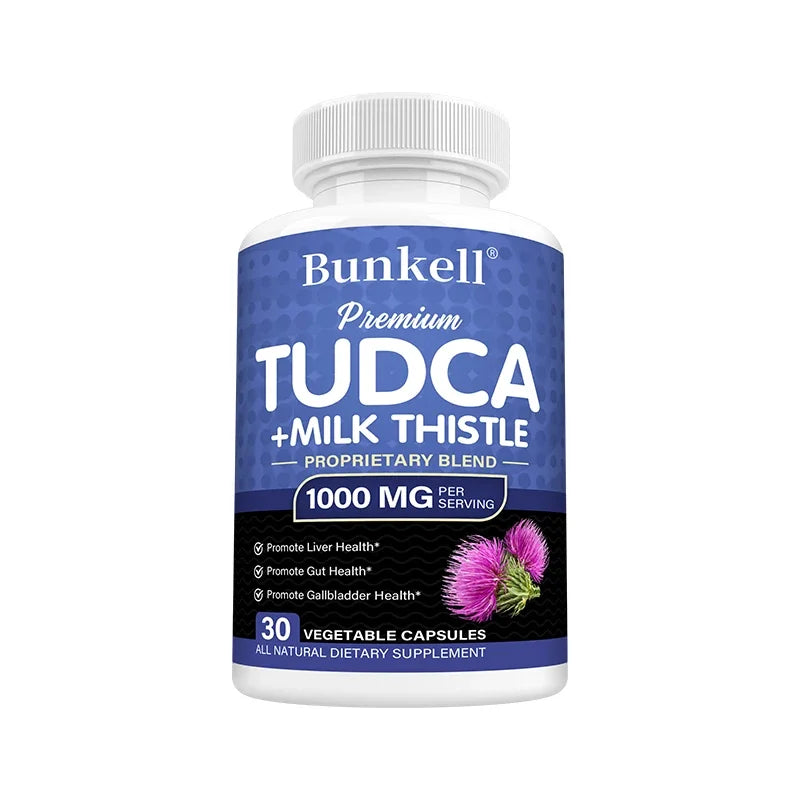 Liver Detox Capsules with Milk Thistle & TUDCA | Bunkell Liver Detox Supplement Oasis Select 30 Count-1 bottle