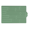 Silicone Dish Drying Mat Large Multipurpose Non-Slip Heat Resistant Countertop Easy Clean for Dishes Hot Pots Multi Colors Oasis Select Green 60x40 cm Rectangular