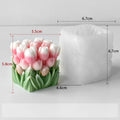 3D Tulip Flower Silicone Mold Tulip Bouquet Candle Mold for DIY Aromatherapy Candle, Soap, Resin, Plaster, Home Decor Oasis Select J-5621
