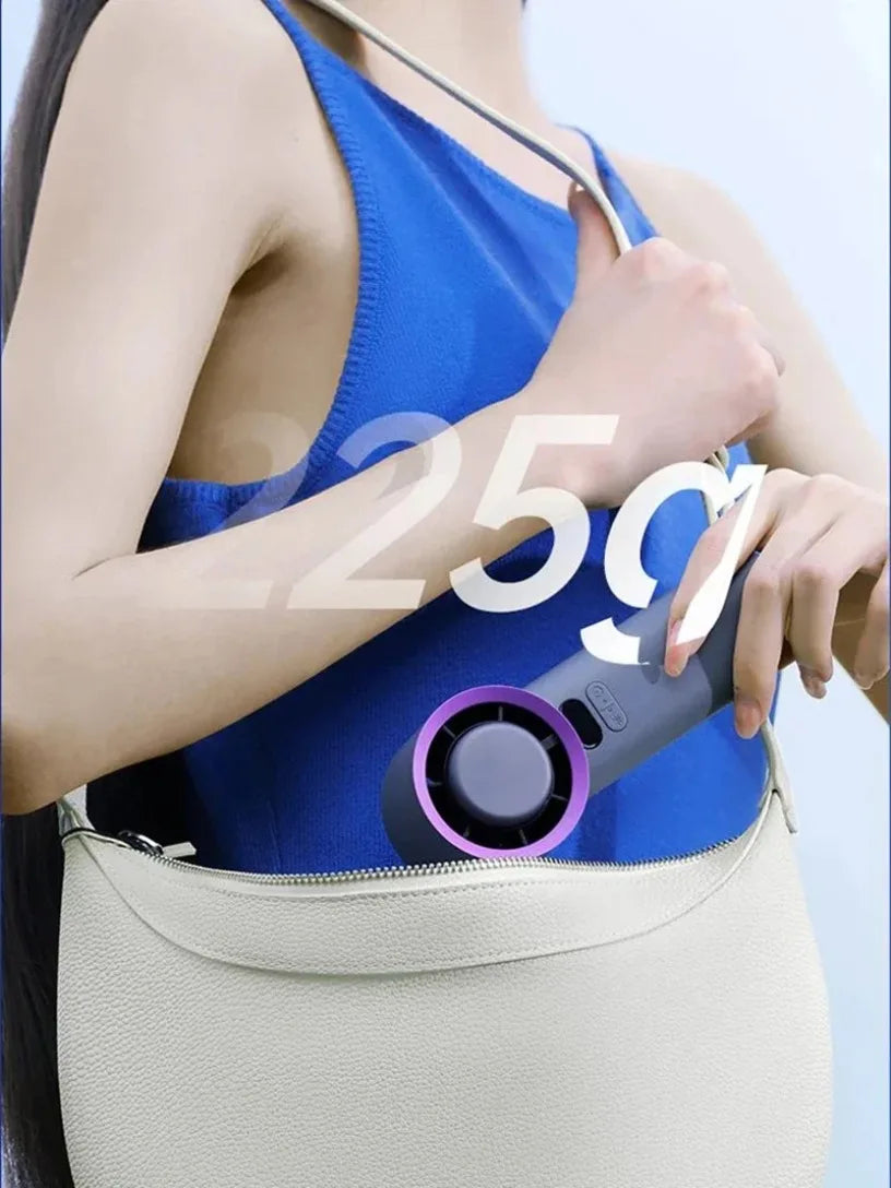 100 Wind Speeds Portable Handheld ICE Cooling Turbo Fan 3600MAH High endurance rechargeable mini fan Suitable hot summer days Oasis Select
