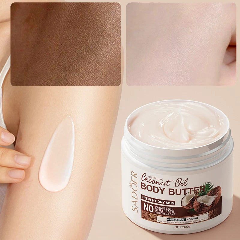 Coconut Moisturizing Body Butter, Hydrating Long-lasting Fragrance Cream, Nourishing Body Cream 200g/bottle Oasis Select