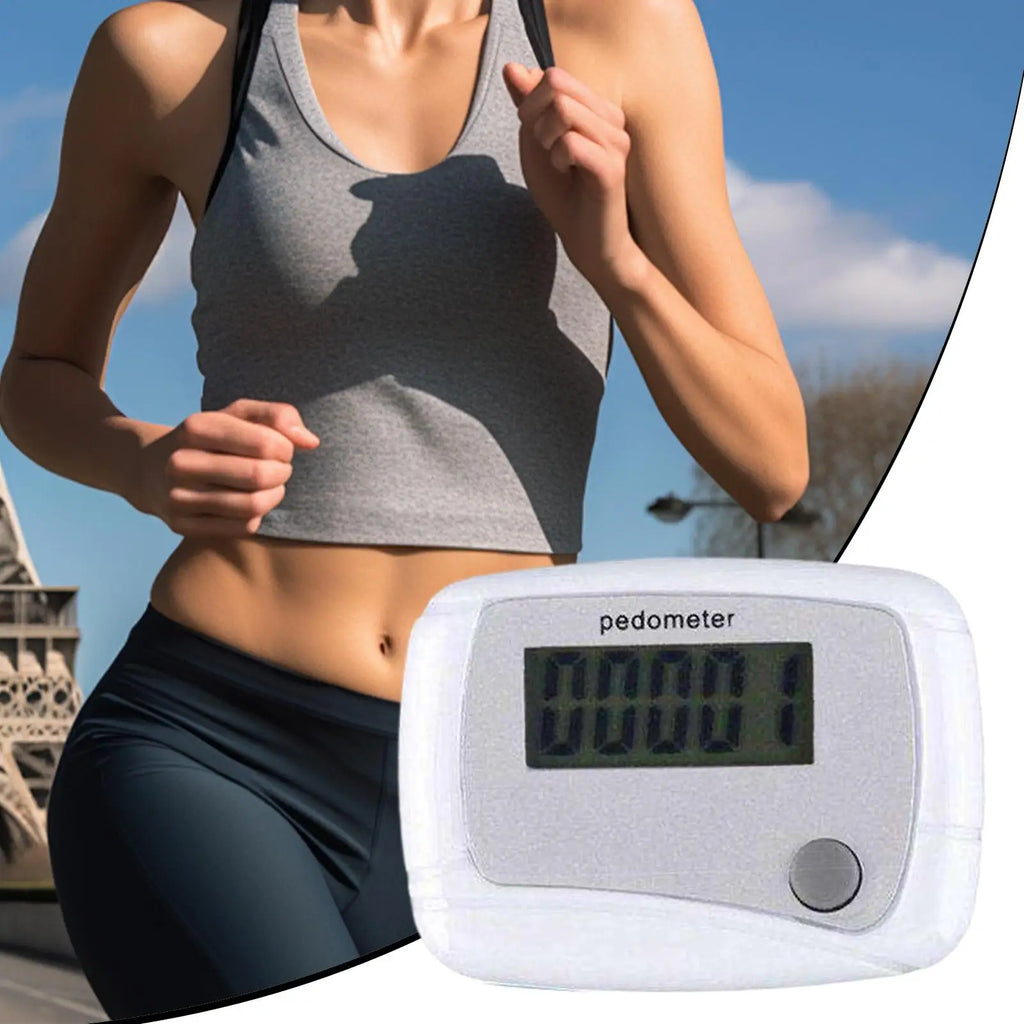 Small Pedometer Mile Counter for Walking Daily Target Monitor Digital LCD Pedometer for Senior Travel Hiking Outdoor Swimming Oasis Select