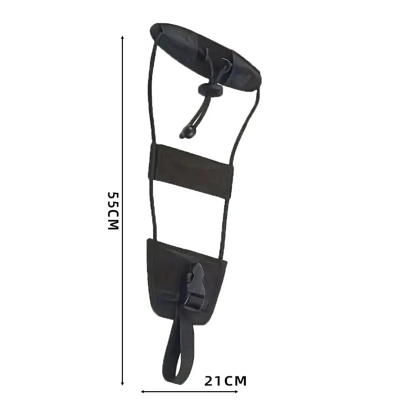 1pcs Luggage Straps with Cross Shaped Straps Wear-resistant Expandable and Load Reducing Oxford Cloth Elastic Rope Oasis Select black