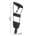 1pcs Luggage Straps with Cross Shaped Straps Wear-resistant Expandable and Load Reducing Oxford Cloth Elastic Rope Oasis Select black