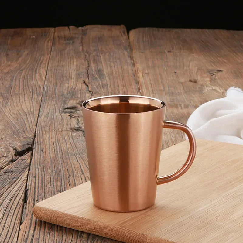 300ml Double-Wall 304 Stainless Steel Insulated Coffee Mug Insulated Steel Mug Oasis Select Rose Gold 301-400ml