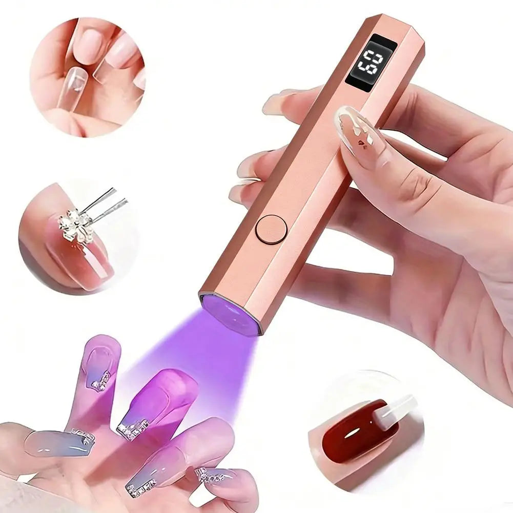 Portable Mini UV Nail Lamp – Cordless Rechargeable Gel Dryer UV Nail Lamp Oasis Select