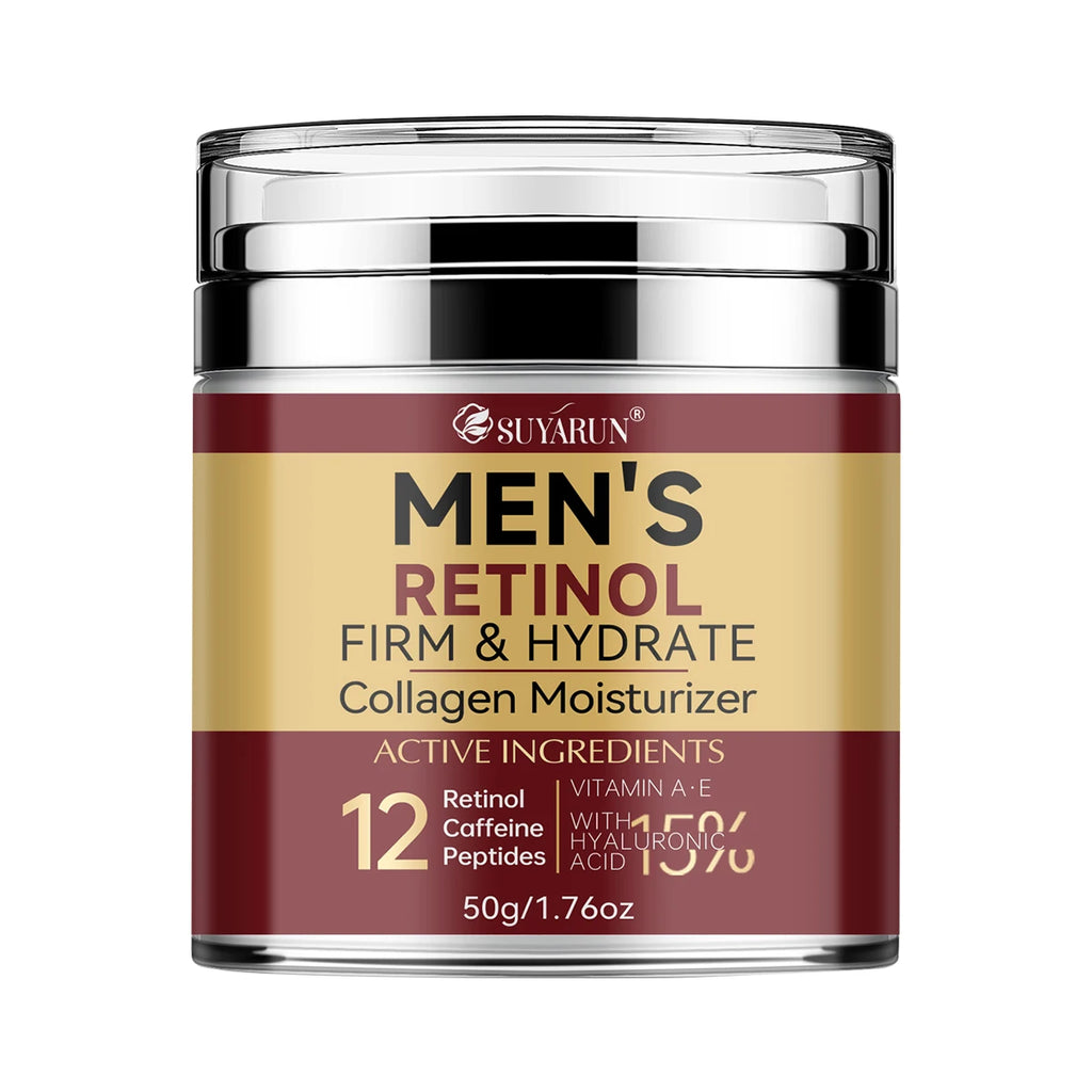 SUYARUN Collagen Retinol Men's Face Cream – Firming Moisturizer Men's Face Cream Oasis Select 50g