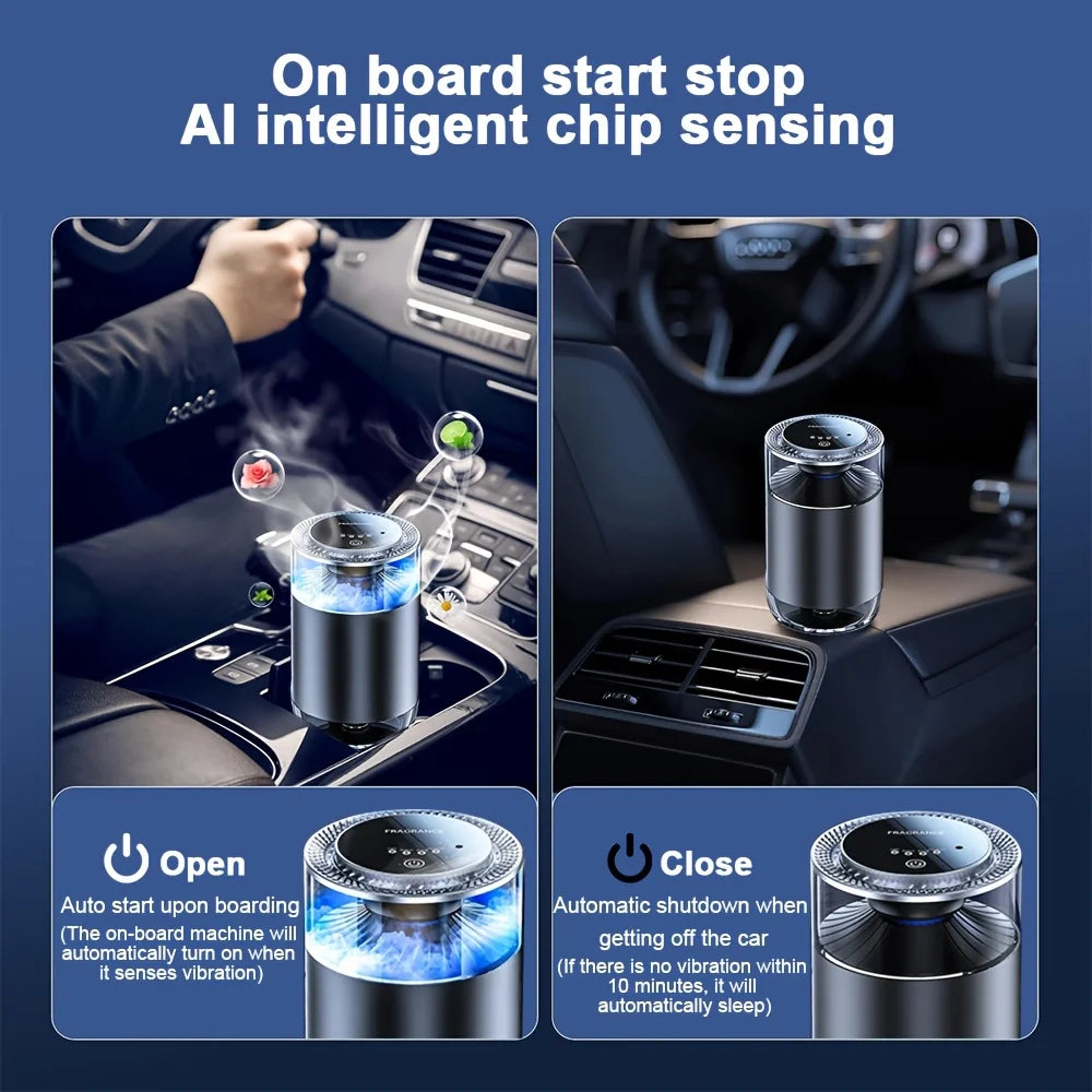Smart Car Fragrance Diffuser with RGB Light | Rechargeable