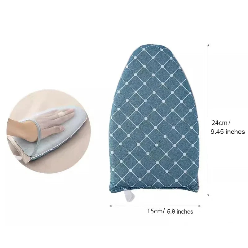 Washable Ironing Board Mini Anti-scald Gloves Iron Pad Cover Heat-resistant Stain Resistant Ironing Board for Clothing Store Oasis Select TY-Blue