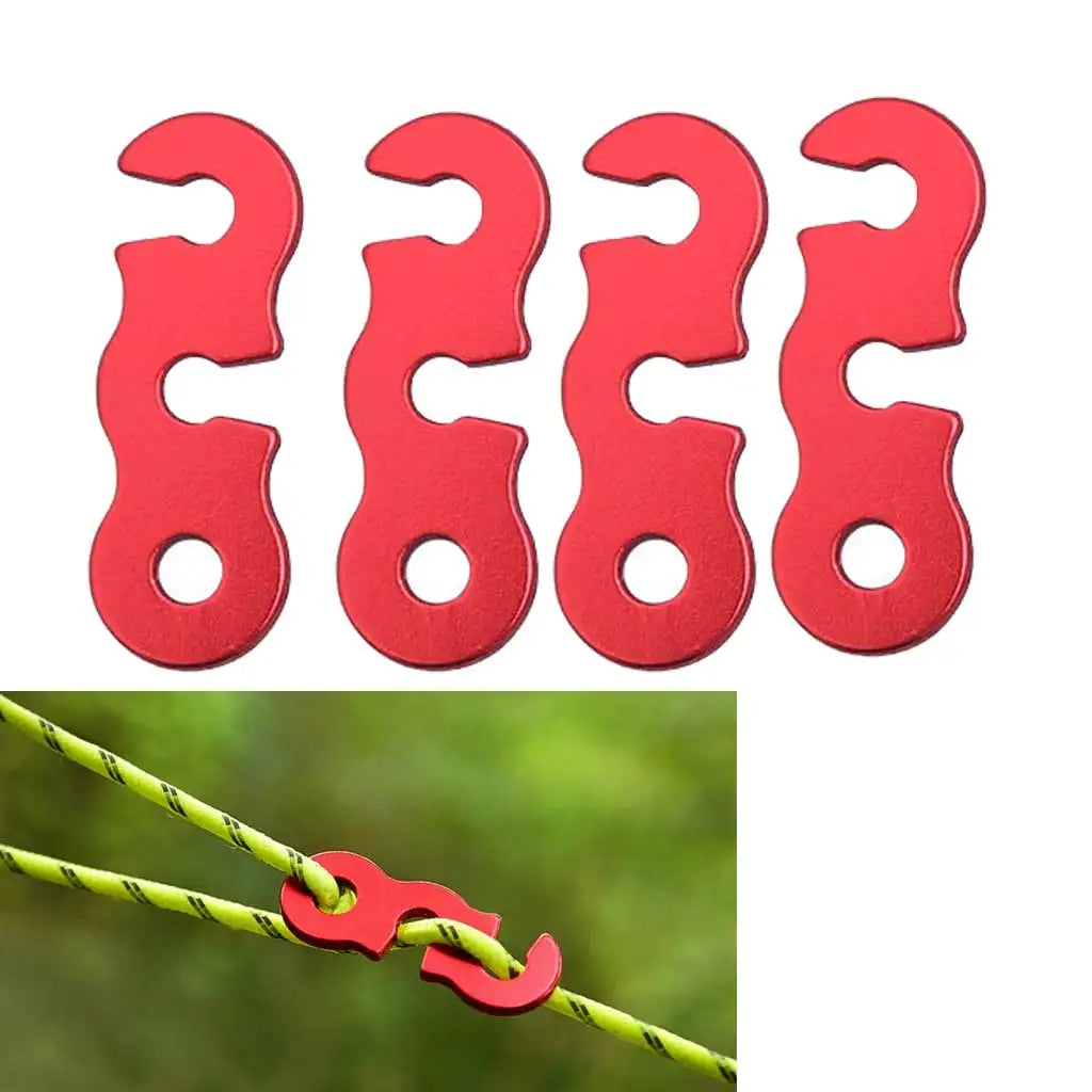 Aluminium Alloy Guyline Adjuster Camping Tent Shelter Tensioner for Tent Rope Stopper Adjuster 3 Hole Open End Cord Lock Oasis Select