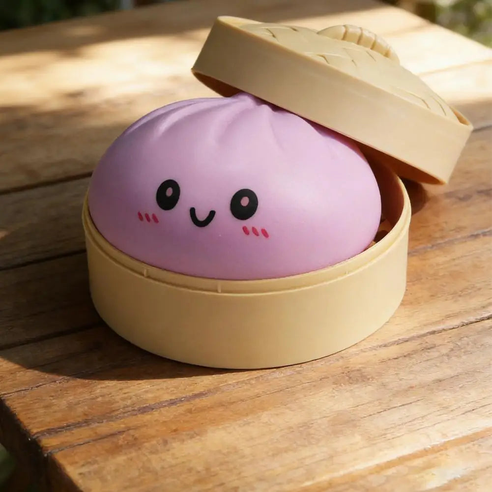 Colorful Dumpling Soft Squeeze Stress Balls Reusable Low Rebound Decompression Toys Dough Ball Unique Home Decoration Gifts Oasis Select