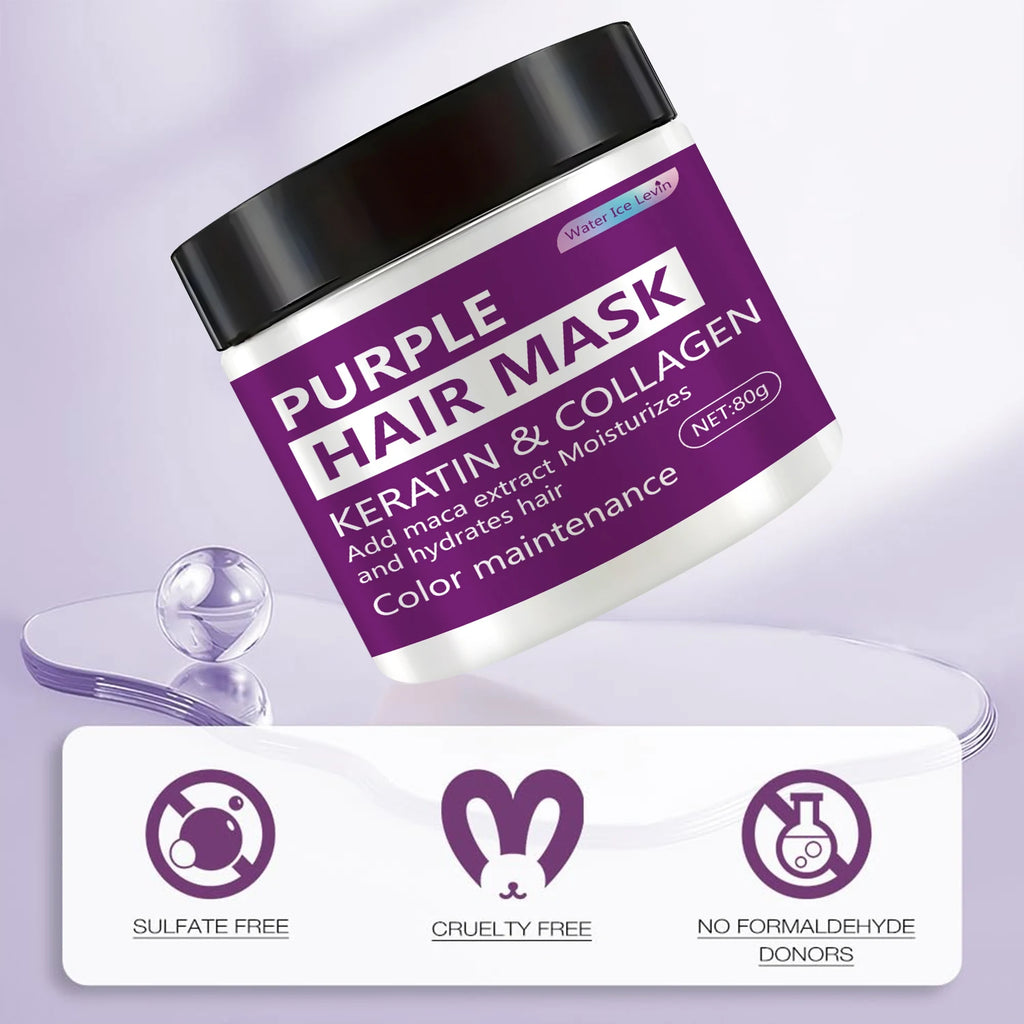 Purple Hair Mask – Color-Locking Deep Moisture & Toning 80g Purple Hair Mask Oasis Select