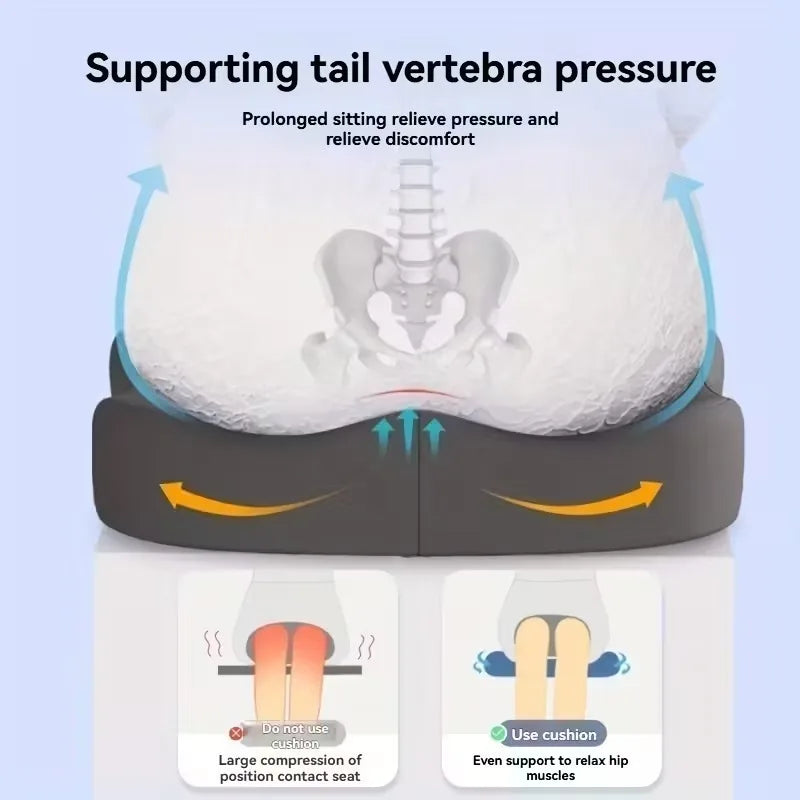 Memory Foam Seat Cushion for Car and Office Lumbar Hip Support Posture Corrector Breathable Comfort Student Chair Pad Oasis Select