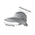 Wide Brim Sun Hats Women Sun Hat Lightweight Breathable Wide Brim Anti-UV Protection Outdoor Fisherman Caps Summer Beach Hat Oasis Select Gray