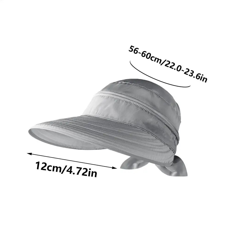 Wide Brim Sun Hats Women Sun Hat Lightweight Breathable Wide Brim Anti-UV Protection Outdoor Fisherman Caps Summer Beach Hat Oasis Select Gray