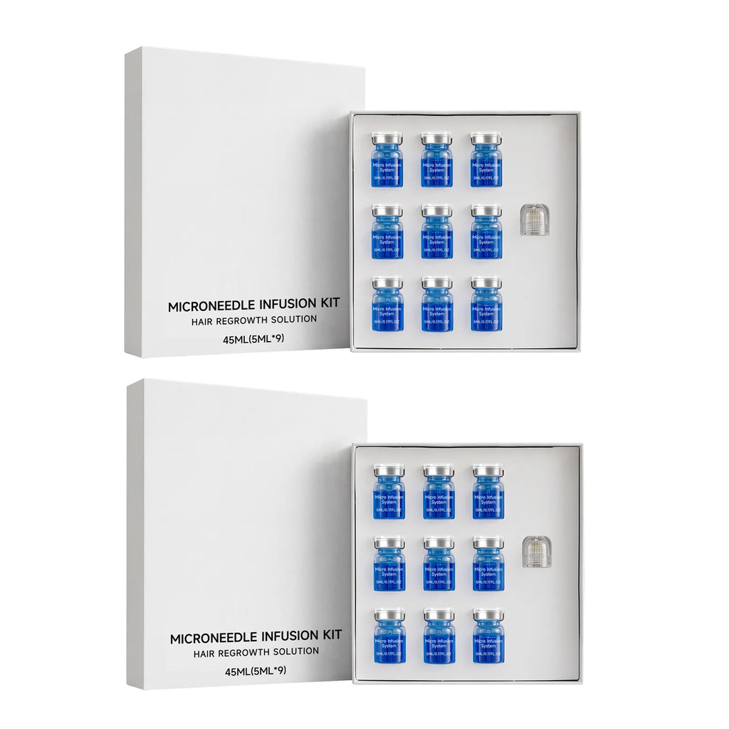 Microneedle Hair Regrowth Kit Solution Scalp Nourishing Serum For Hair Health Maintenance Needle Head Use Scalp Care Kit Oasis Select 2set