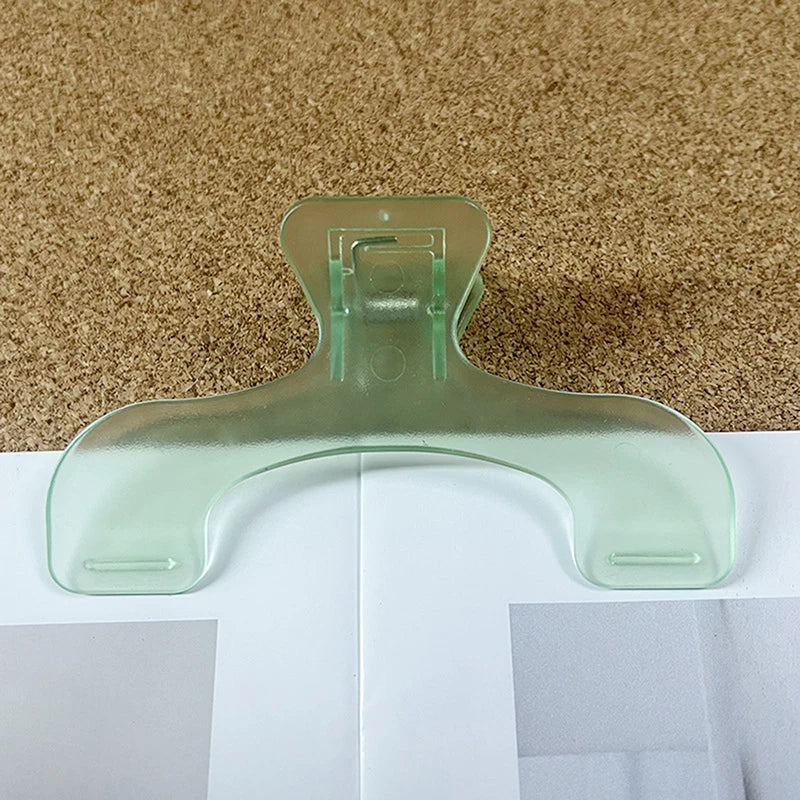 Simple Fixed Book Clips Frosted Transparent Page Holder For Reading Tool Memo Clip Kawaii Desk Accessories Practical Note Holder Oasis Select A7