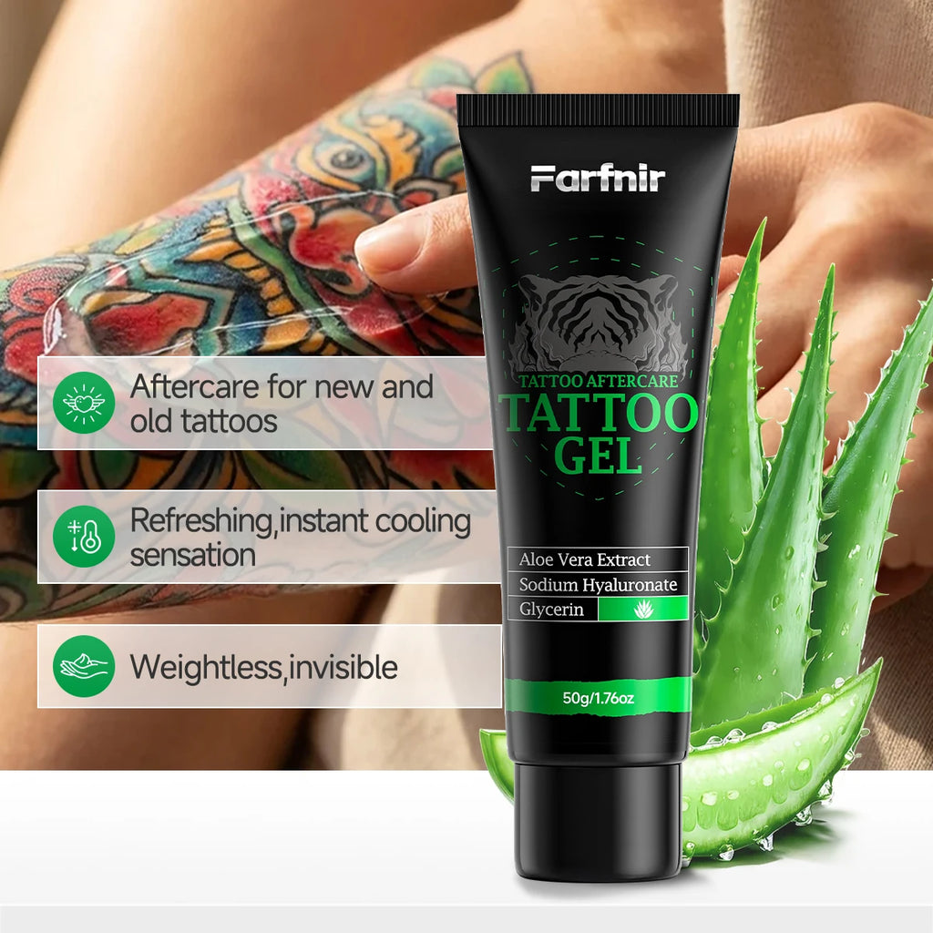 Tattoo care kit moisturizes and nourishes the skin, presents vibrant colors, and gently cares for the tattoo Oasis Select