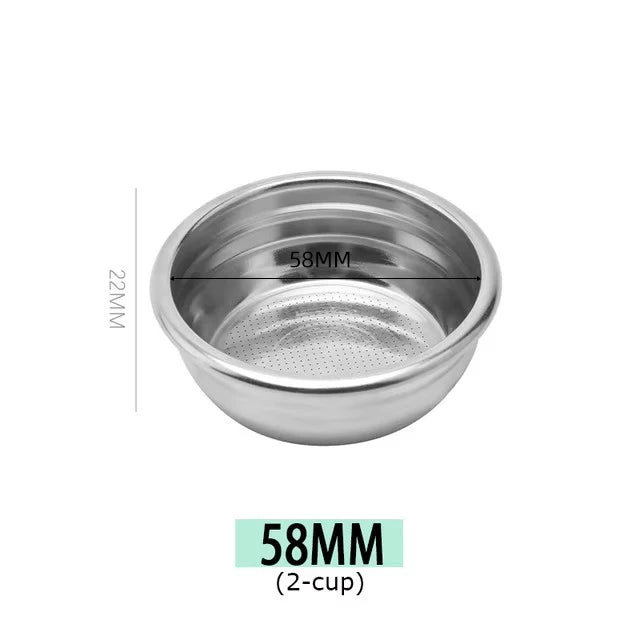 Espresso Filter Basket 51mm 58mm – 1/2/4 Cup Replacement Espresso Filter Basket Oasis Select 2 Cup 58mm