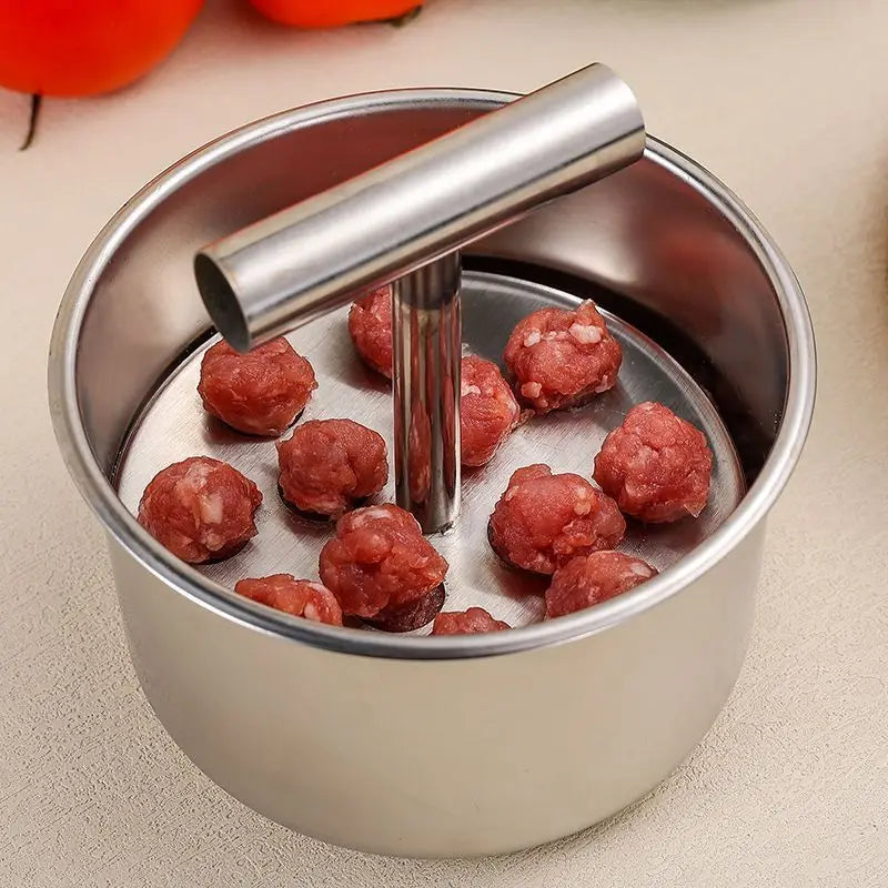 Stainless Steel Meatball Press Manual Kitchen Tool Multi Functional Meat Ball Maker Mold for Home Cooking Household Use Oasis Select