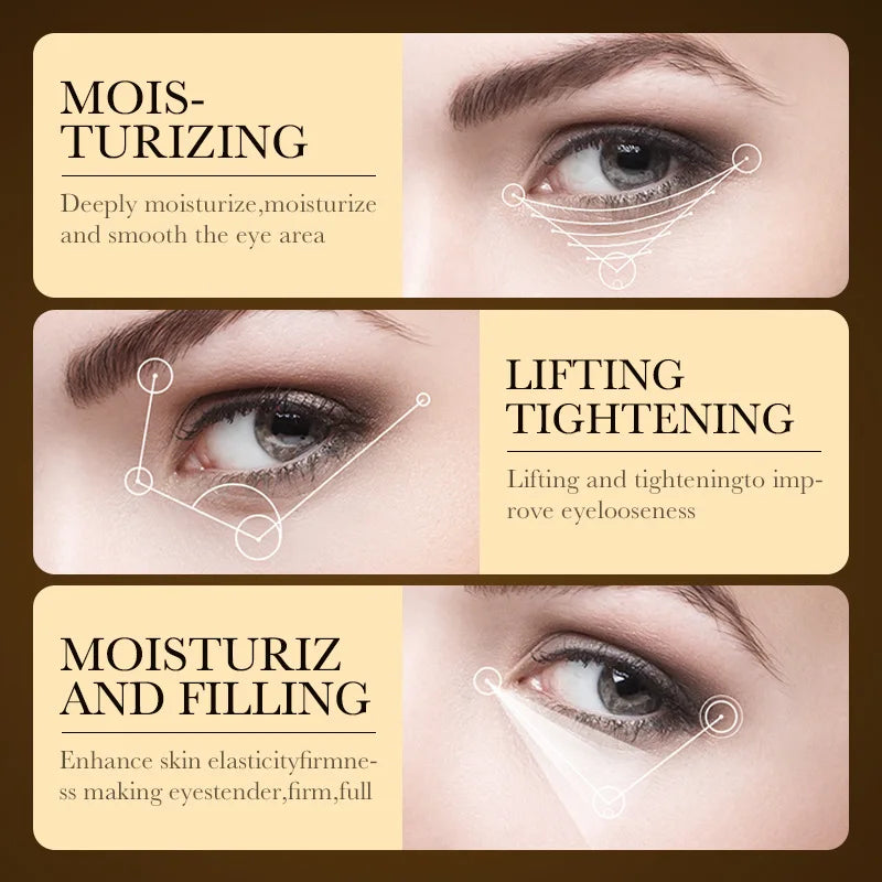 24K Gold Hyaluronic Acid Eye Cream – Dark Circles & Bags Eye Cream Oasis Select