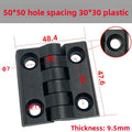 10pcs/set Black Butt Hinge for Wooden Box Furniture Cabinet Hardware Electric Cabinet Door Hinge Durable Home Hardware Fitting Oasis Select 10pcs 50x50mm