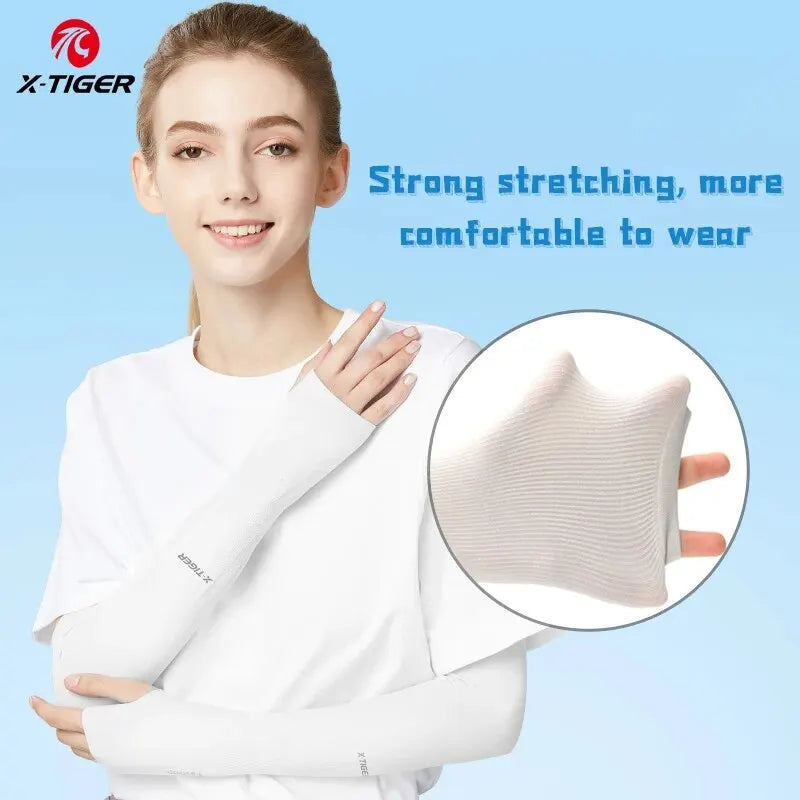 X-TIGER UV Cooling Arm Sleeves – Unisex Cycling & Sport