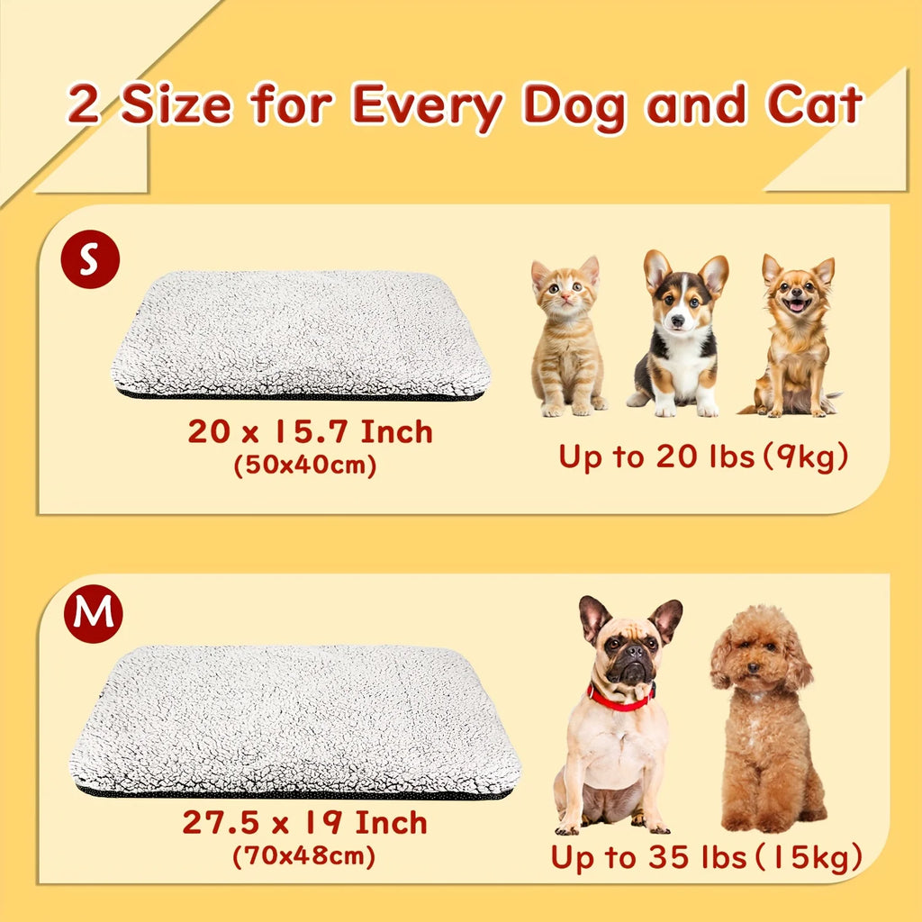 Self-Heating Pet Pads Blanket Puppy Pad Warm Cushion Mat for Cats Dogs Washable Pets with Thermal Cats Dogs Bed Oasis Select