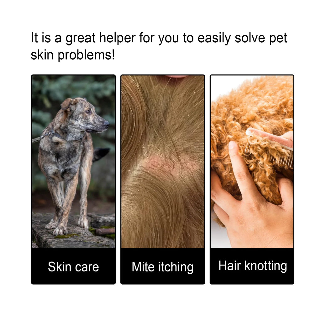 Yegbong Pet Hair Care Essence Relieves Skin Itching Soften Dry Brittle Hair Add Glossy Shine Make Pet Hair Fluffy Care Liquid Oasis Select