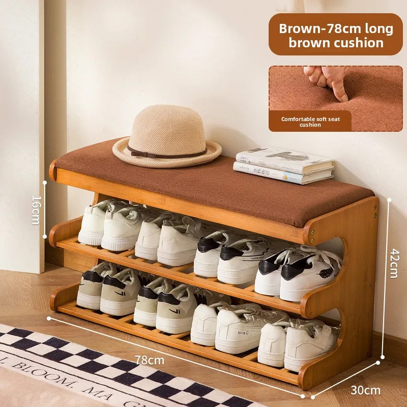 shoe changing stool at the door of the home, small apartment entering the door for storage, shoe stool entering the home Oasis Select Brown 80 long