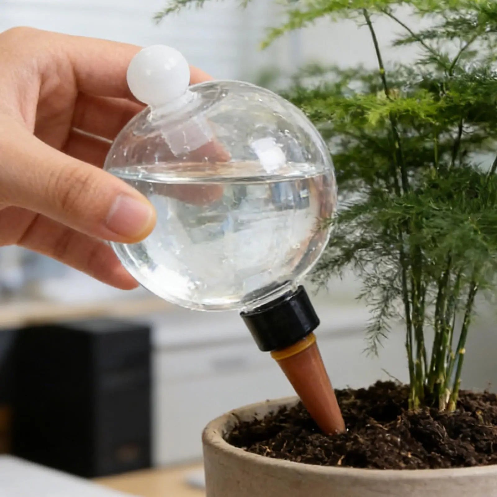 4Pcs Plastic Automatic Plant Watering Bulbs 500ml Globes Shape Self Watering Device Drip Irrigation System for Potted Plants Oasis Select