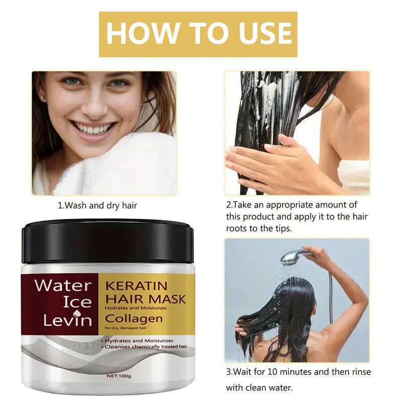 Keratin Collagen Hair Mask – Frizz Control & Damage Repair Keratin Hair Mask Oasis Select