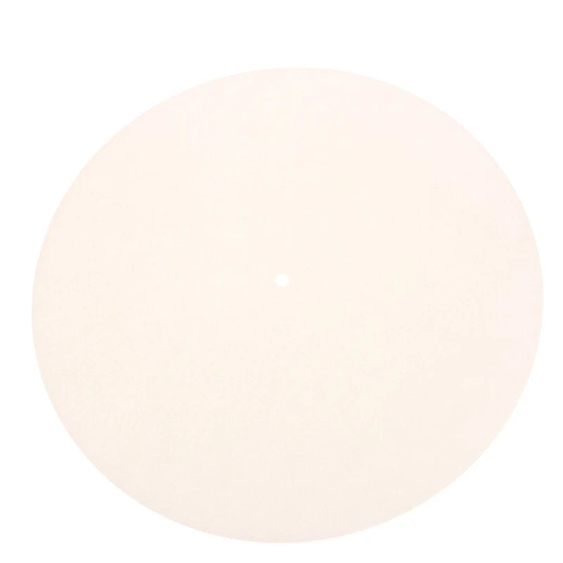 1PC Slip Mat Felt Turntable Platter Mat For LP Vinyl Record Audio Replacement DIY Accessories Audiophile Thick Turntable Mat Oasis Select White