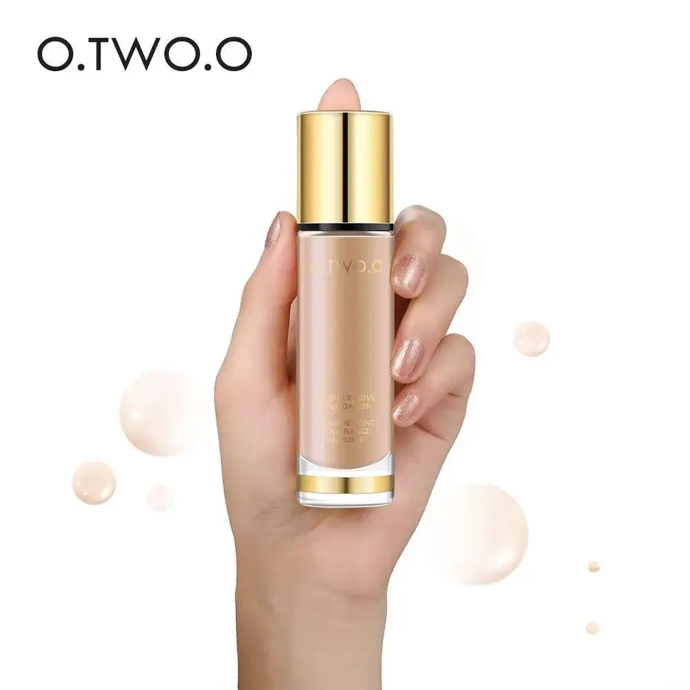 O.TWO.O 8-Shade Liquid Foundation – Waterproof Full Coverage