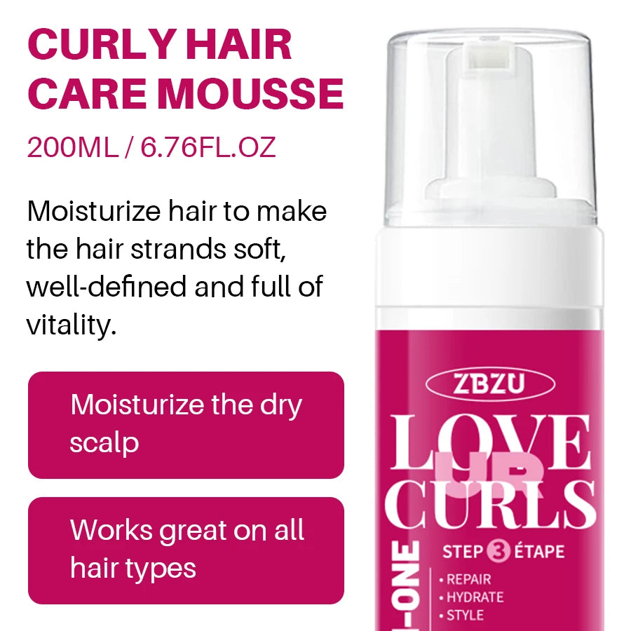 Pink Curl Styling Cream 3-pack contains argan oil to promote waves and curls, deep care and improve shine and elasticity Oasis Select