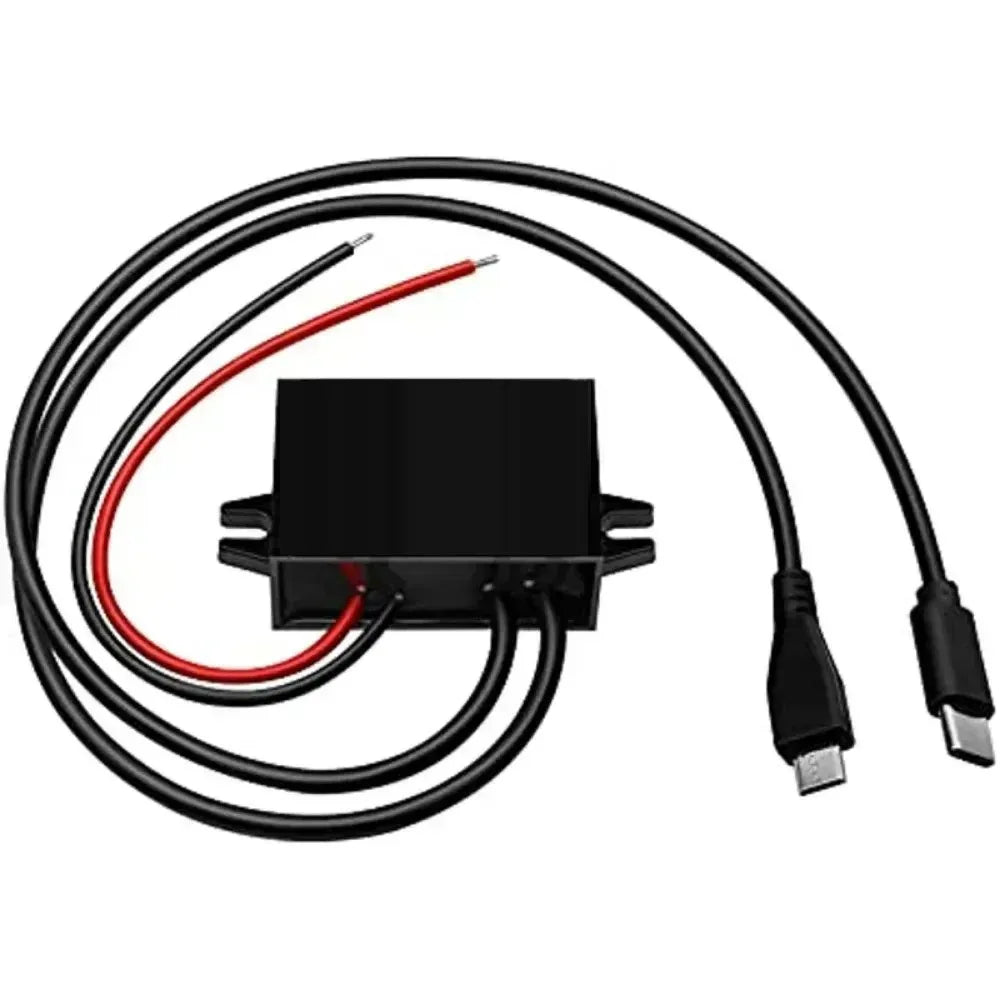 12V 24V 36V 48V 60V 72V to 5V 3A 15W DC DC 11-90V to 5V USB Converter with Type C and micro USB Output Power Adapter Converter Oasis Select